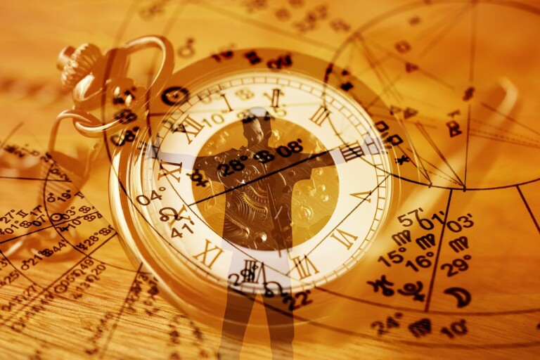 Astrologie Zeit Radix Uhrwerk