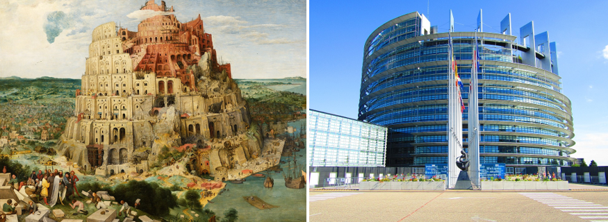 Tower of Babel EU Parliament Astropointer